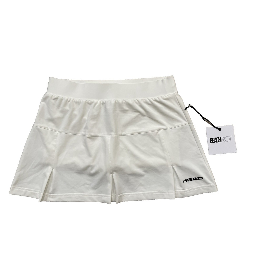 NWT Beach Riot Head White Tennis Skort Sz XS Pickle Ball Skirt New
